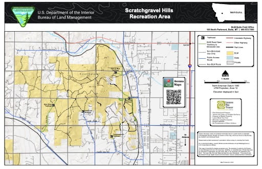map of Scratchgravel Hills - Recreation Map