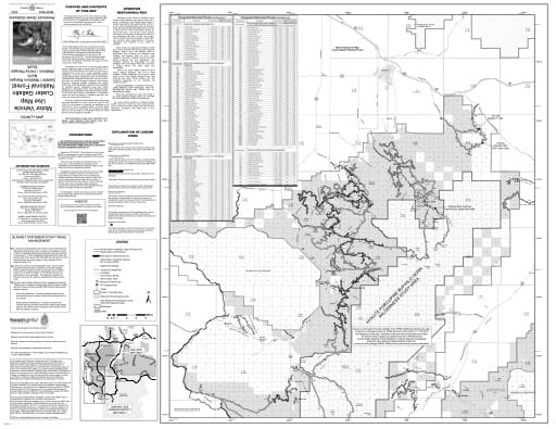 Motor Vehicle Use Map (MVUM) of Gallatin Range and Northern Madison Range in Custer Gallatin National Forest (NF) in Montana. Published by the U.S. Forest Service (USFS).