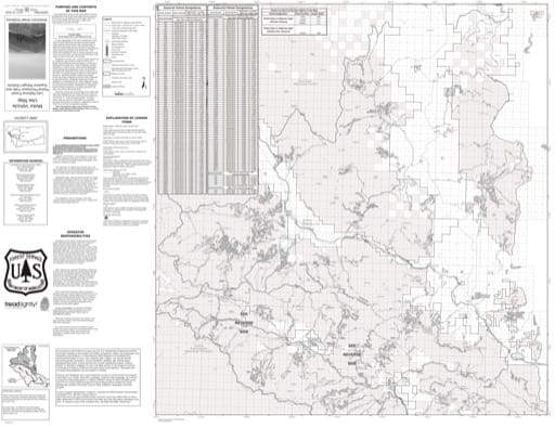 Motor Vehicle Use Map (MVUM) of Plains/Thompson Falls and Superior Ranger Districts in Lolo National Forest (NF) in Montana. Published by the U.S. Forest Service (USFS).
