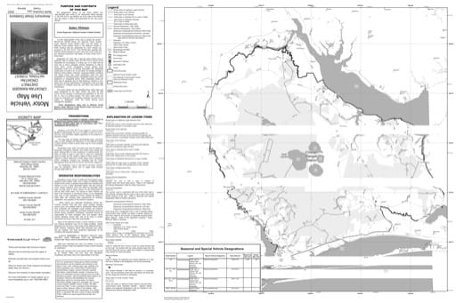 Motor Vehicle Use Map (MVUM) of Croatan National Forest (NF) in North Carolina. Published by the U.S. Forest Service (USFS).