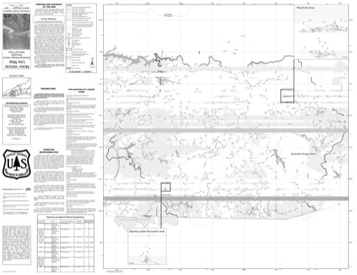 Motor Vehicle Use Map (MVUM) of Nantahala Ranger District in Nantahala National Forest (NF) in North Carolina. Published by the U.S. Forest Service (USFS).