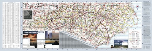 map of North Carolina - North Carolina State Map