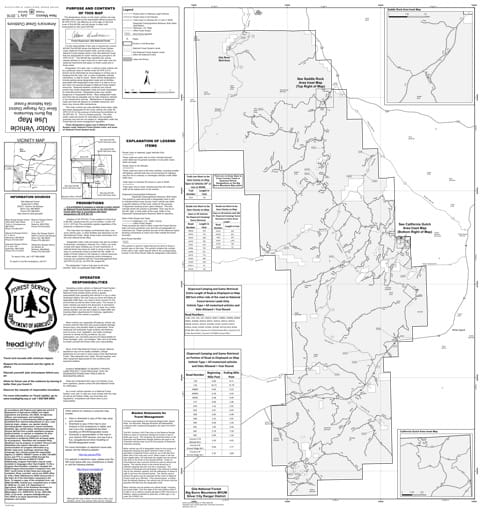 map of Gila MVUM - Silver City - Big Burrow Mountains 2016