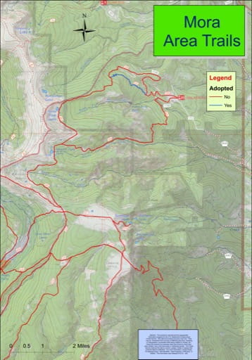 map of Mora - Trail System