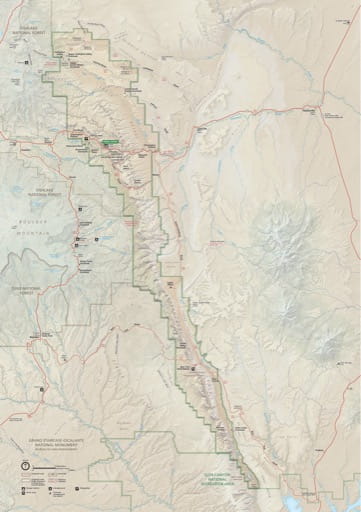 Official Visitor Map of Capitol Reef National Park (NP) in Utah. Published by the National Park Service (NPS).