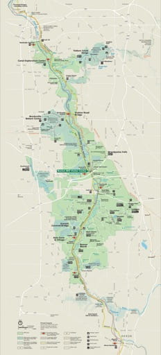 Official Visitor Map of Cuyahoga Valley National Park (NP) in Ohio. Published by the National Park Service (NPS).