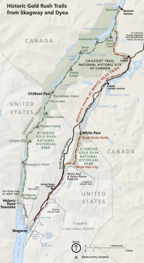 Klondike Gold Rush Map