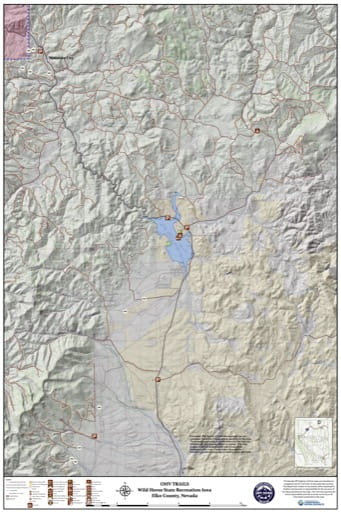 Off-Highway Vehicle (OHV) Trails Map of Wild Horse State Recreation Area (SRA) in Nevada. Published by Nevada Off-Highway Vehicles Program.