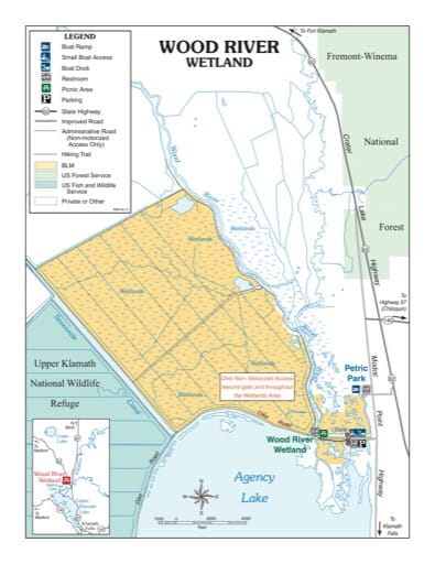 map of Wood River Wetland - Recreation Map