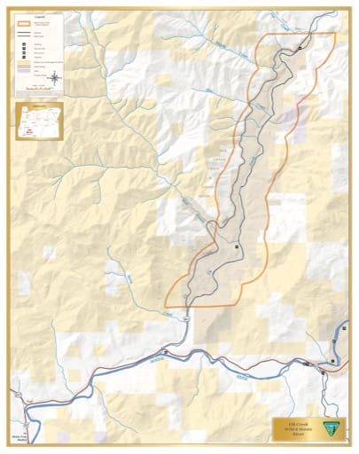 map of Elk Creek - Visitor Map