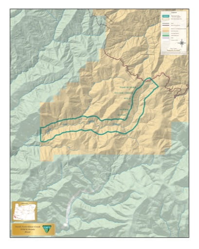 map of North Fork Silver Creek - Visitor Map