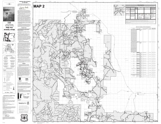 map of Fremont-Winema MVUM - Map 2 2014