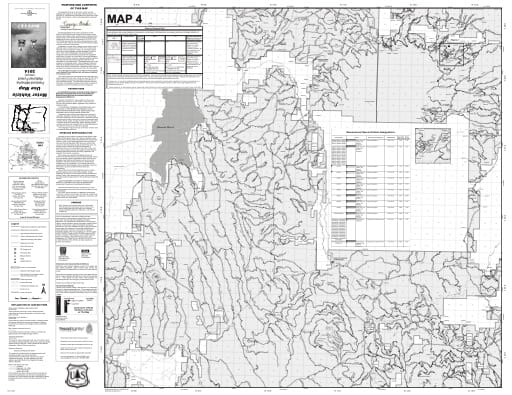 map of Fremont-Winema MVUM - Map 4 2014