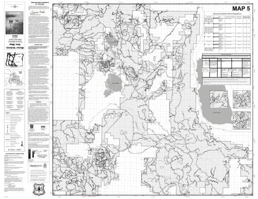 map of Fremont-Winema MVUM - Map 5 2014