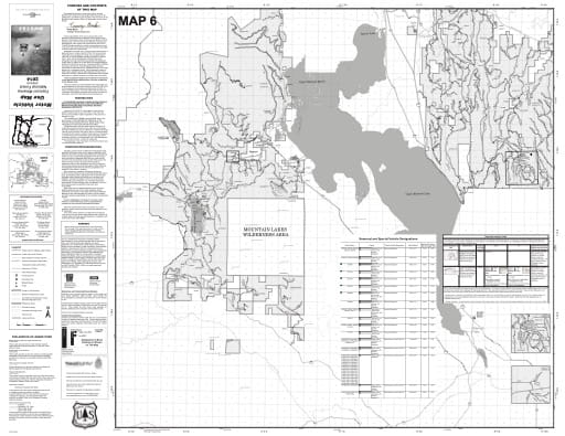 map of Fremont-Winema MVUM - Map 6 2014