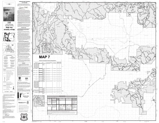 map of Fremont-Winema MVUM - Map 7 2014