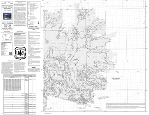 Motor Vehicle Use Map (MVUM) of Barlow and Hood River Ranger Districts (RD) in Mt. Hood National Forest (NF) in Oregon. Published by the U.S. Forest Service (USFS).