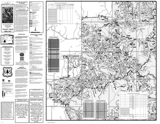 Motor Vehicle Use Map (MVUM) of the Southern part of North Umpqua Ranger District (RD) in Umpqua National Forest (NF) in Oregon. Published by the U.S. Forest Service (USFS).