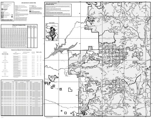 Motor Vehicle Use Map (MVUM) of the Sweet Home Ranger District in Willamette National Forest (NF) in Oregon. Published by the U.S. Forest Service (USFS).