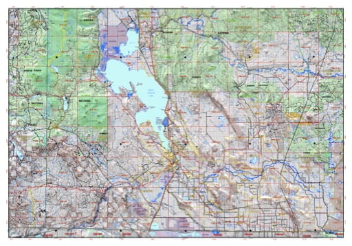 Map of Klamath Falls in the Klamath-Lake Protection District in Oregon. Published by the Oregon Department of Forestry.