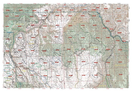 Map of the Wallowa Unit North of the Northeast Oregon Protection District. Published by the Oregon Department of Forestry.
