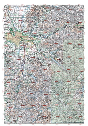 map of Oregon DoF - Eastern Lane - West