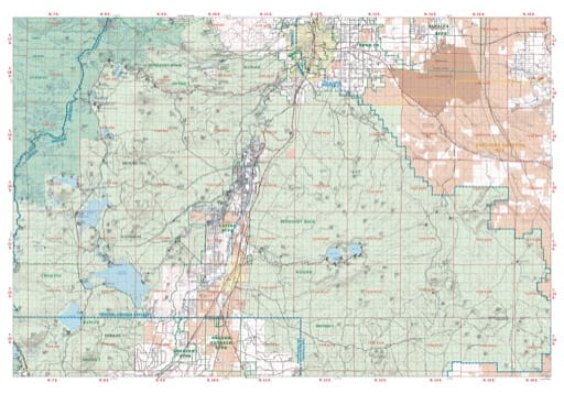 Map of the Sisters Sub-Unit South of the Prineville Unit in the Central Oregon Protection District. Published by the Oregon Department of Forestry.