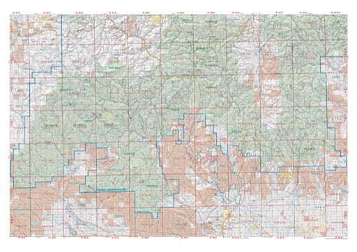 Map of John Day Central South in the Central Oregon Protection District. Published by the Oregon Department of Forestry.