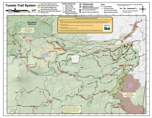 map of Deschutes NF - Tumalo Trails