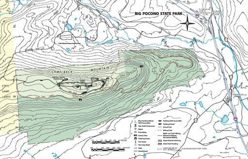 Big Pocono State Park Trail Map Big Pocono State Park