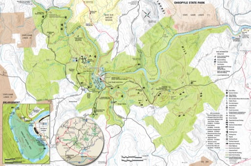 map of Ohiopyle - Map