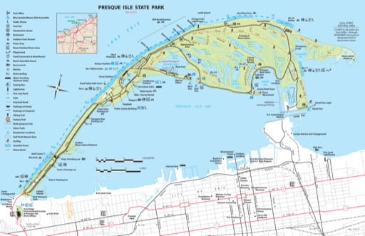 map of Presque Isle - Map