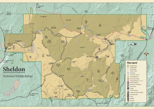 map of Sheldon - Recreation Map