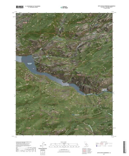 US Topo 7.5-minute map of Hetch Hetchy Reservoir in Tuolumne County, California. Published by the U.S. Geological Survey (USGS).