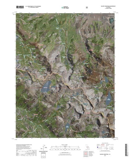 US Topo 7.5-minute map of Bloody Mountain Quadrangle in California. Published by the U.S. Geological Survey (USGS).