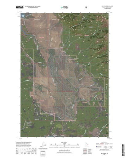 US Topo 7.5-minute map of Big Springs in Fremont County, Idaho. Published by the U.S. Geological Survey (USGS).