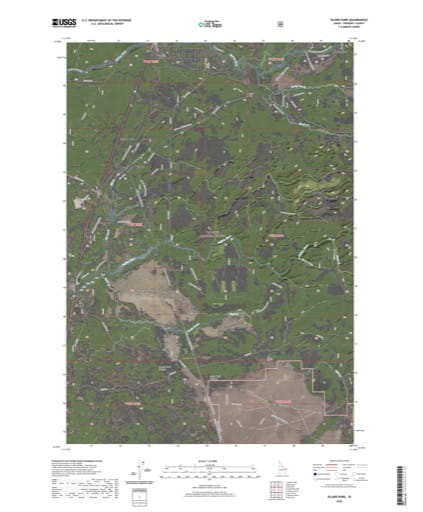 US Topo 7.5-minute map of Island Park in Fremont County, Idaho. Published by the U.S. Geological Survey (USGS).