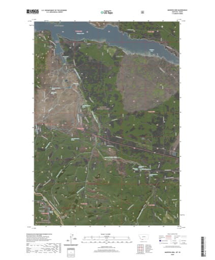 US Topo 7.5-minute map of Madison Arm Quadrangle in Montana and Idaho. Published by the U.S. Geological Survey (USGS).