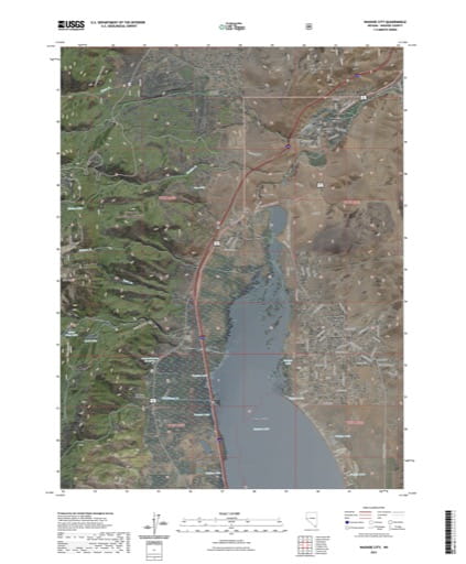 US Topo 7.5-minute map of Washoe City Quadrangle in Washoe County, Nevada. Published by the U.S. Geological Survey (USGS).