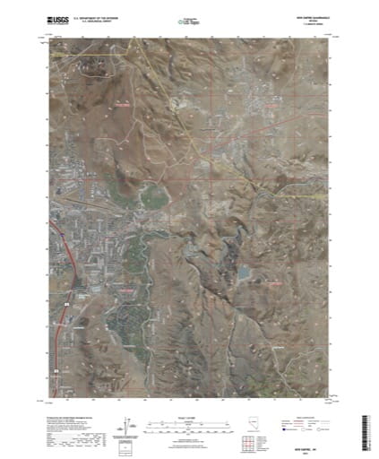 US Topo 7.5-minute map of New Empire Quadrangle in Nevada. Published by the U.S. Geological Survey (USGS).