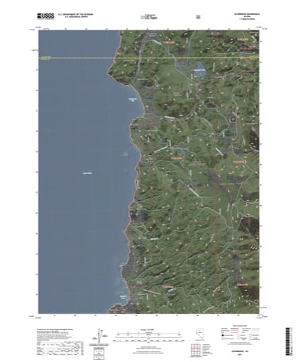 US Topo 7.5-minute map of Glenbrook Quadrangle in Nevada. Published by the U.S. Geological Survey (USGS).
