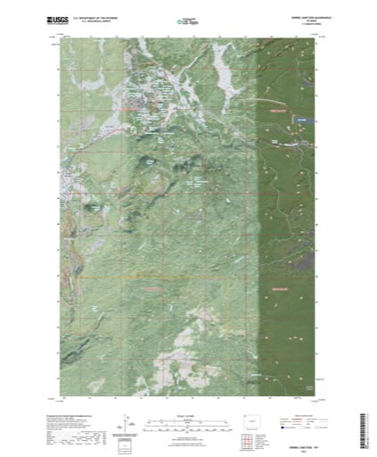 US Topo 7.5-minute map of Norris Junction Quadrangle in Wyoming. Published by the U.S. Geological Survey (USGS).