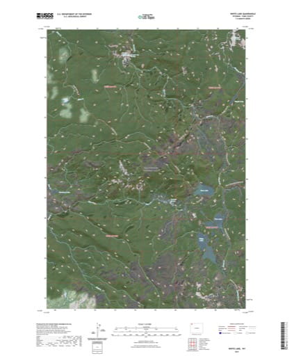 US Topo 7.5-minute map of White Lake Quadrangle in Park County, Wyoming. Published by the U.S. Geological Survey (USGS).