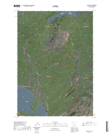 US Topo 7.5-minute map of Heart Lake Quadrangle in Teton County, Wyoming. Published by the U.S. Geological Survey (USGS).