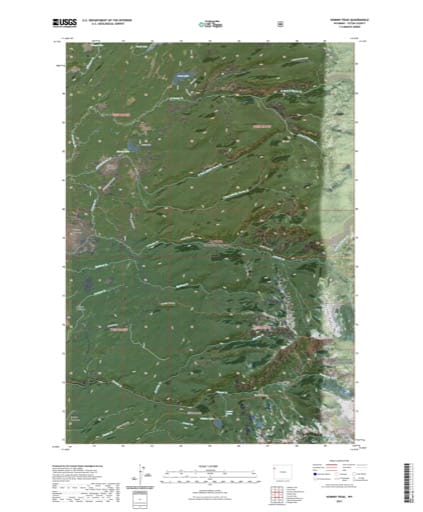 US Topo 7.5-minute map of Hominy Peak Quadrangle in Teton County, Wyoming. Published by the U.S. Geological Survey (USGS).