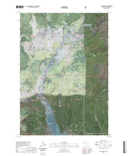 US Topo 7.5-minute map of Flagg Ranch Quadrangle in Teton County, Wyoming. Published by the U.S. Geological Survey (USGS).