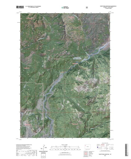 US Topo 7.5-minute map of Whetstone Mountain Quadrangle in Teton County, Wyoming. Published by the U.S. Geological Survey (USGS).