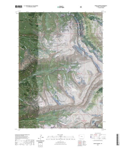 US Topo 7.5-minute map of Mount Bannon Quadrangle in Teton County, Wyoming. Published by the U.S. Geological Survey (USGS).