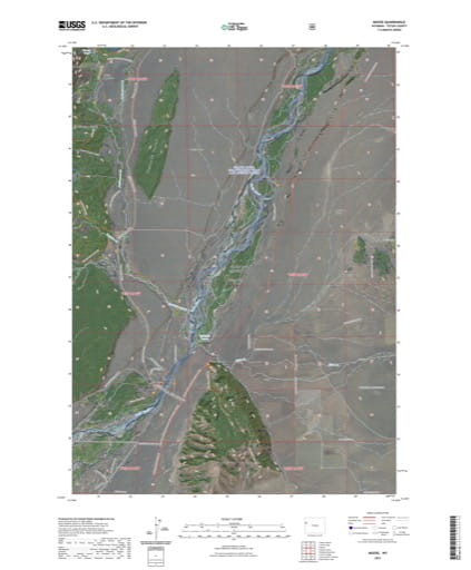 US Topo 7.5-minute map of Moose Quadrangle in Teton County, Wyoming. Published by the U.S. Geological Survey (USGS).