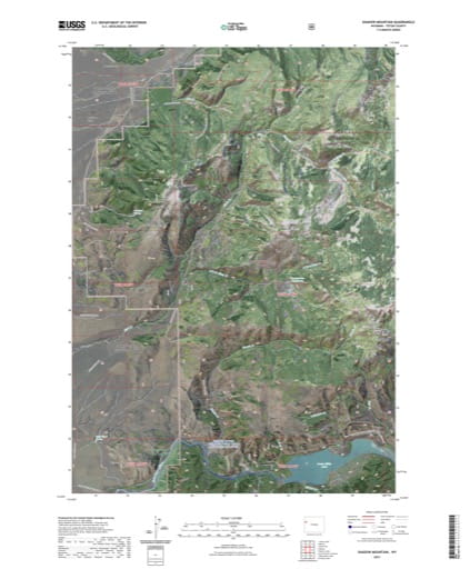 US Topo 7.5-minute map of Shadow Mountain Quadrangle in Teton County, Wyoming. Published by the U.S. Geological Survey (USGS).